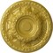 Ekena Millwork Granada Ceiling Medallion (Fits Canopies up to 7 1/8"), Hand-Painted Rich Gold, 23 1/2"OD x 2 3/4"P CM24GARGS - alternate 1